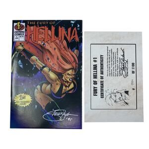 The Fury of Hellina #1 (1995) Lightning Comics Signed - COA 564/1000 VF/NM